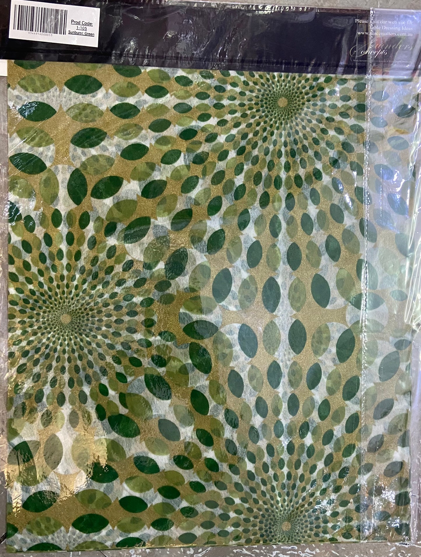 Napperons en papier, lot de 8, vert éclatant