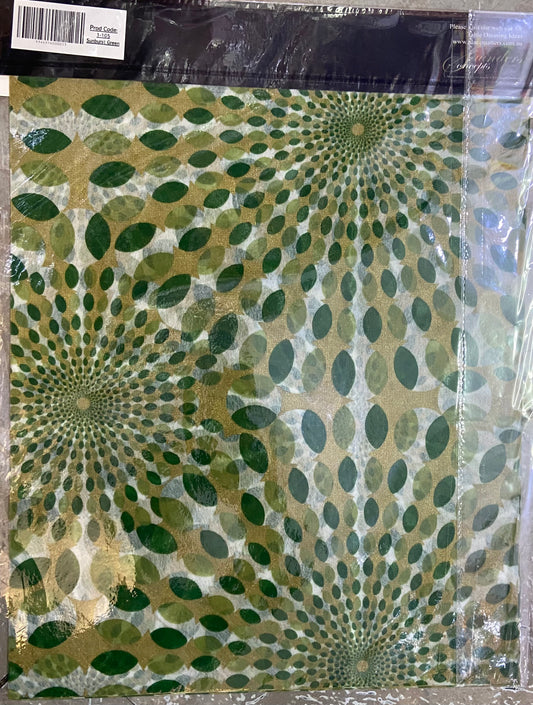 Napperons en papier, lot de 8, vert éclatant