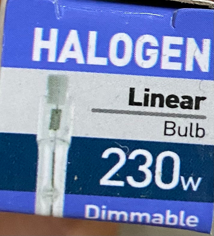 AMPOULE LINÉAIRE HALOGÈNE STATUS 230w BLANC CHAUD DIMMABLE CULOT R7S