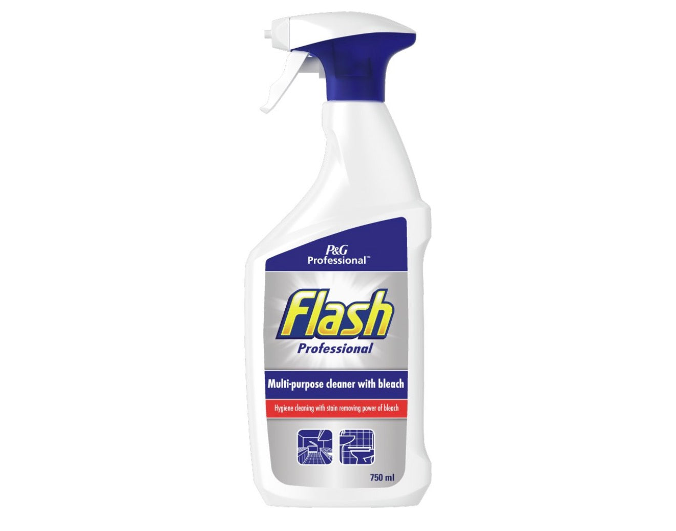 FLASH PROFESSIONAL MULTI-PURPOSE CLEANER WITH BLEACH 750ml