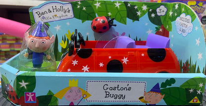 Ben & Holly Little Kingdom Elf's Red Gaston Buggy Plush Along Car