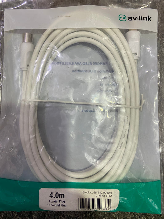 CÂBLE ANTENNE MÂLE-MÂLE 4,0m