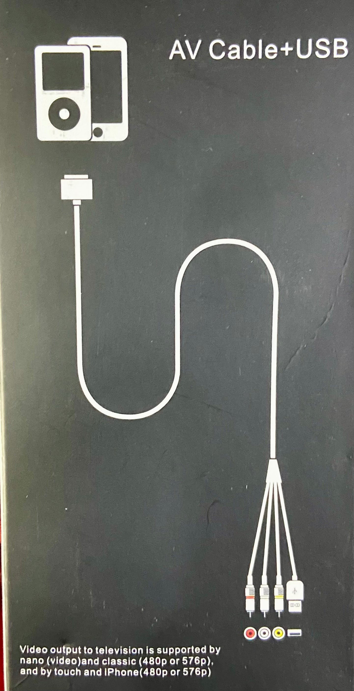 CÂBLE AV + USB