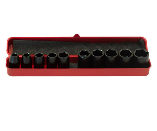 AMTECH 10 PIECE 1/2” DRIVE IMPACT SOCKET SET