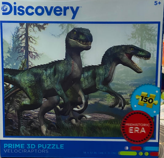 CASSE-TÊTE 3D DISCOVERY PRIME VÉLOCIRAPTORS 18x12 pouces