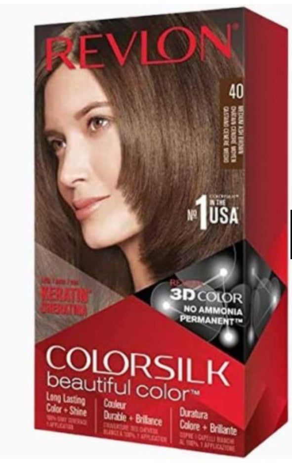 Colorsilk Beautiful Color Coloration Permanente 40 Châtain Cendré Moyen