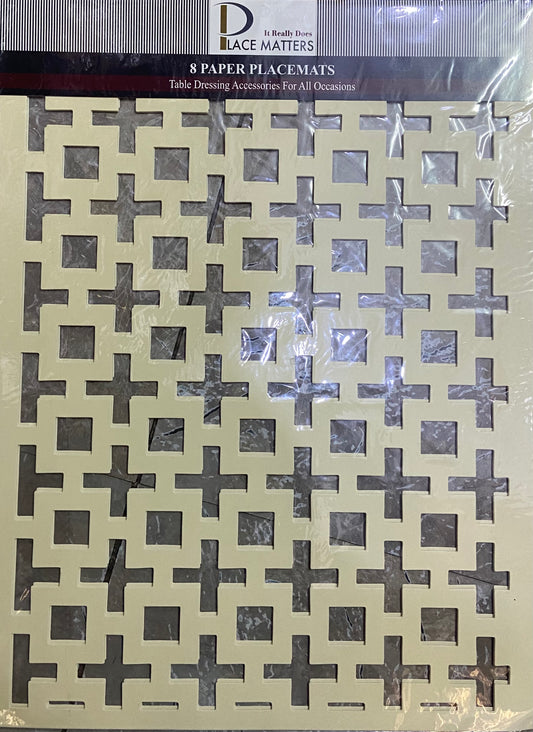 8 SETS DE TABLE EN PAPIER