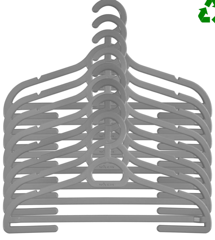 WHAM PACK OF 8 COAT HANGERS