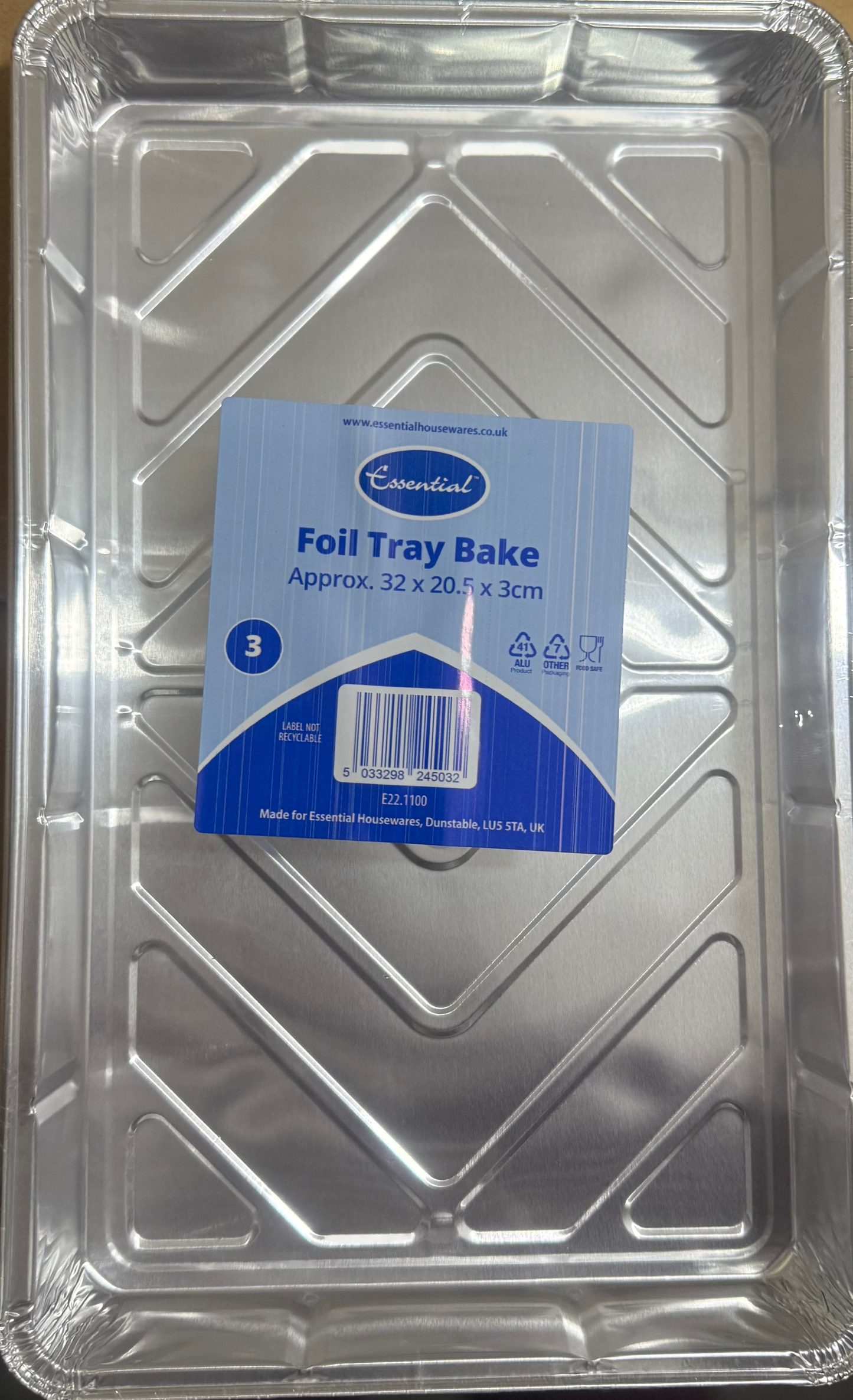 ESSENTIAL FOIL TRAY BAKE 3pck