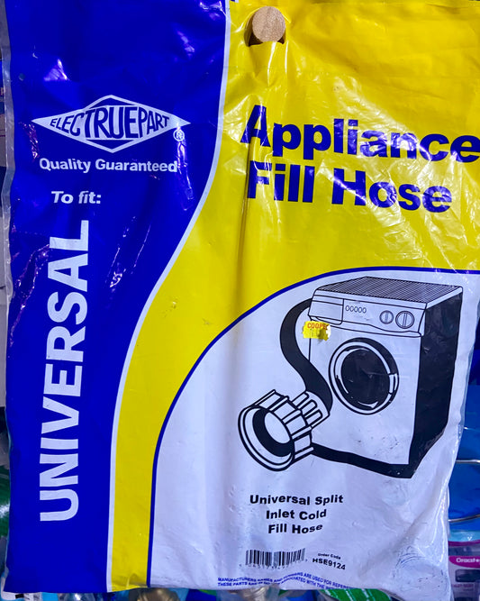 ELECTRUEPART APPLIANCE FILL HOSE UNIVERSAL SPLIT INLET COLD
