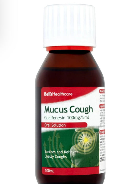 Bell's Healthcare Toux Grasse Guaifénésine 100mg/5ml Solution Buvable 100ml