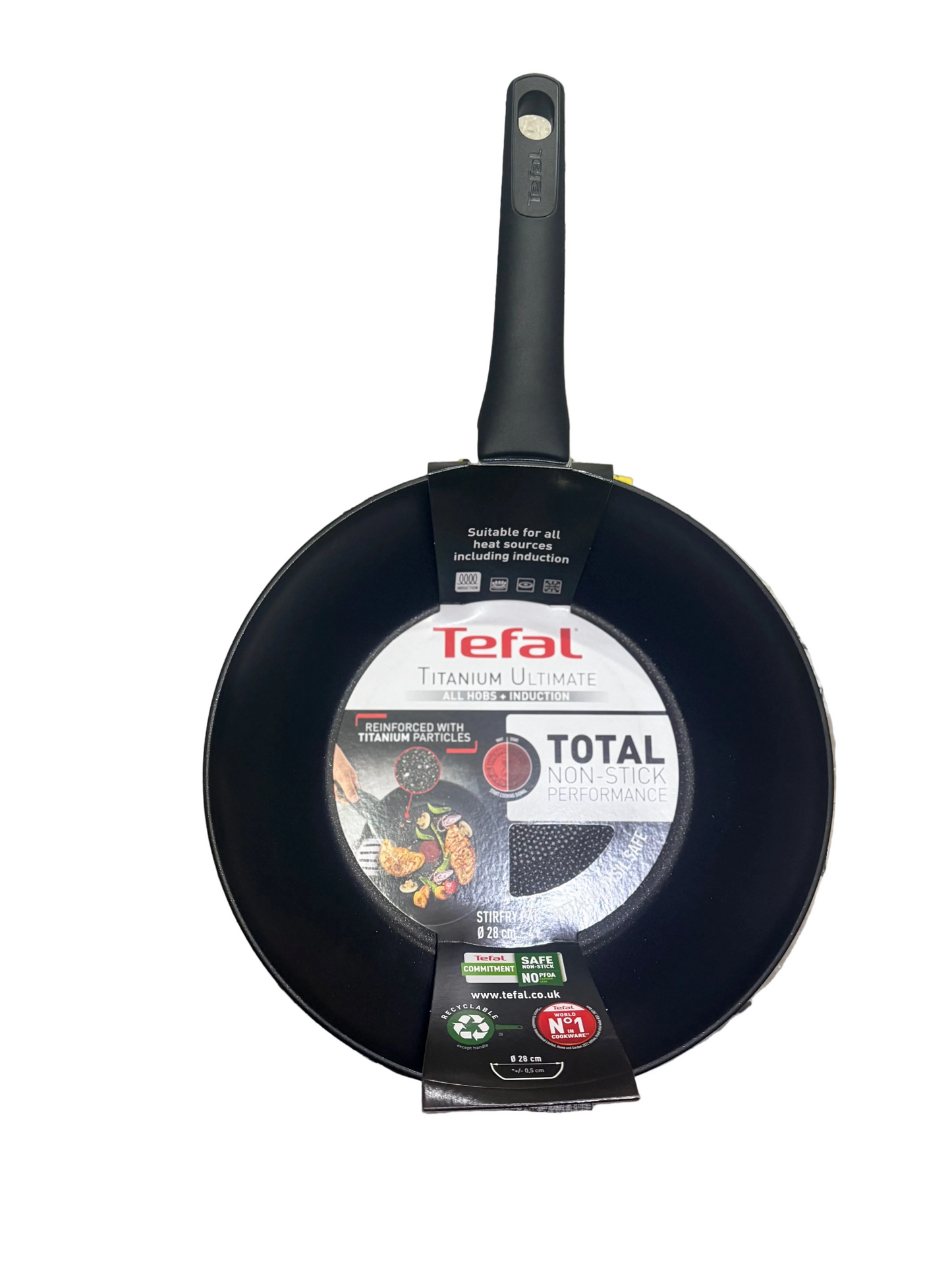 Wok antiadhésif 28 cm TITANIUM ULTIMATE TEFAL