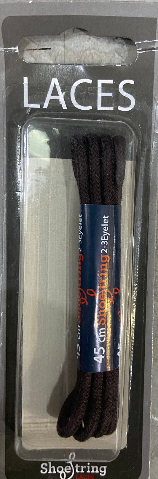 SHOE STRING LACES 45cm BROWN