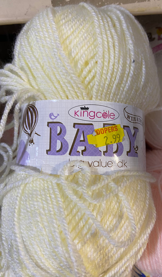 KING COLE BABY WOOL LEMON TWIST 100g
