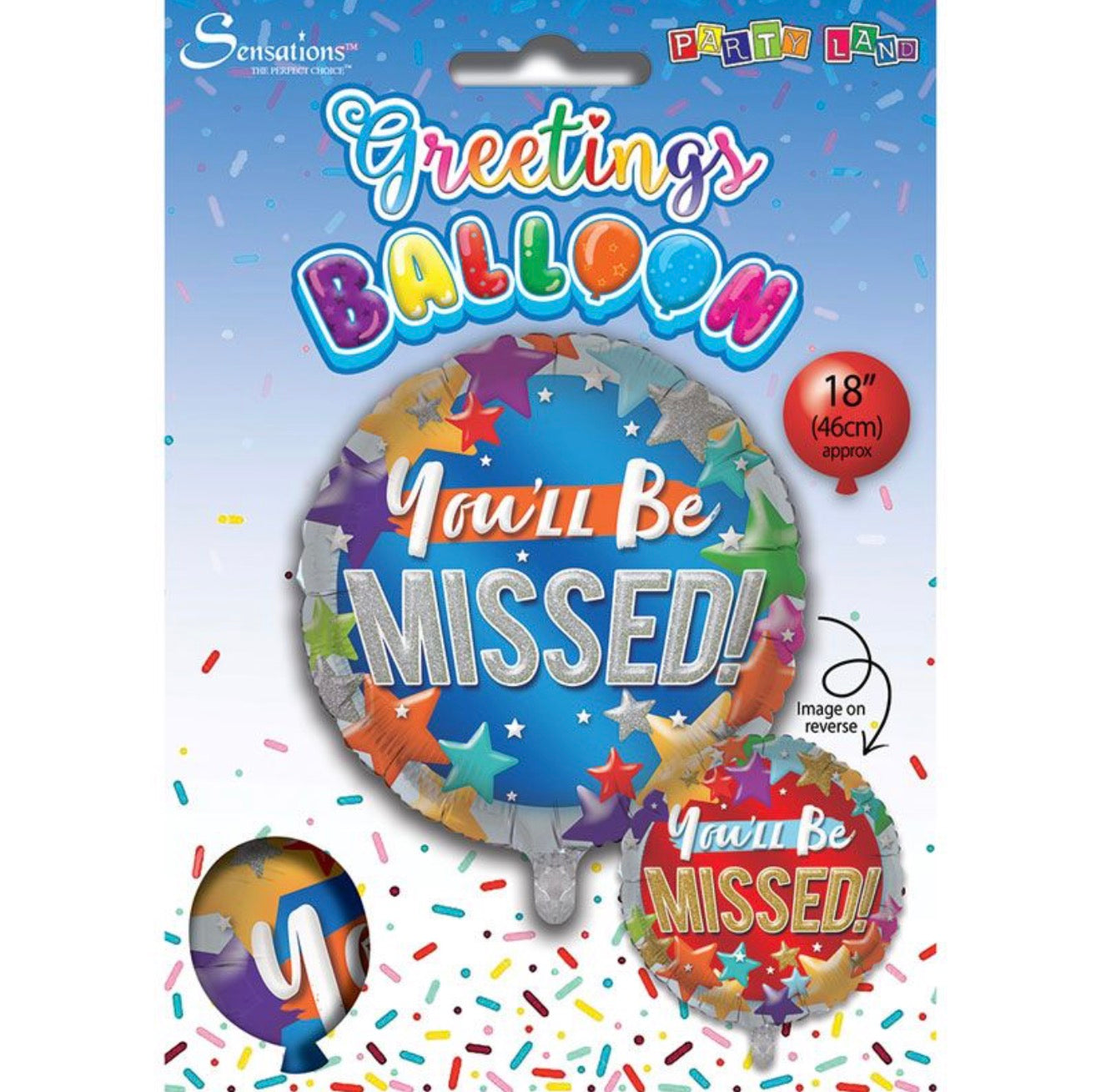 18in YOU WILL BE MISSED FOIL BALLOON