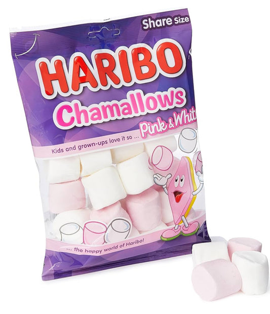 HARIBO Chamallows Pink & White Marshmallows Sharing Bag 154g