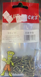 VALUE PACKS 3.0x16 POZI COUNTERSUNK HARDENED CHIPCARD WOOD SCREWS YELLOW ZINC PLATED