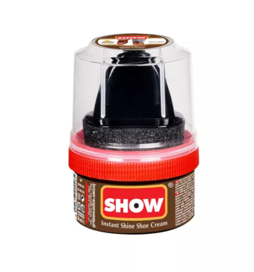 Show Instant Shine Shoe Polish Cream with Sponge 1 Unit 50ml Shoe Cream