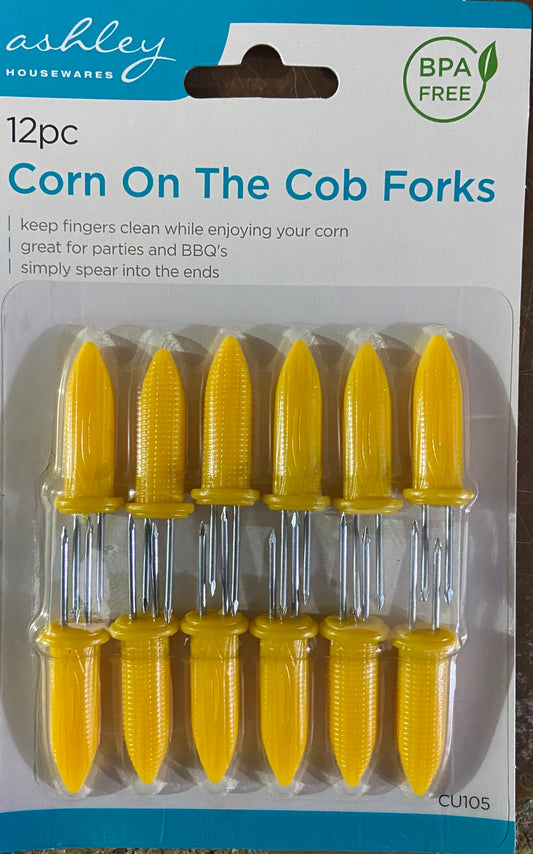 12PC CORN ON THE COB FORKS