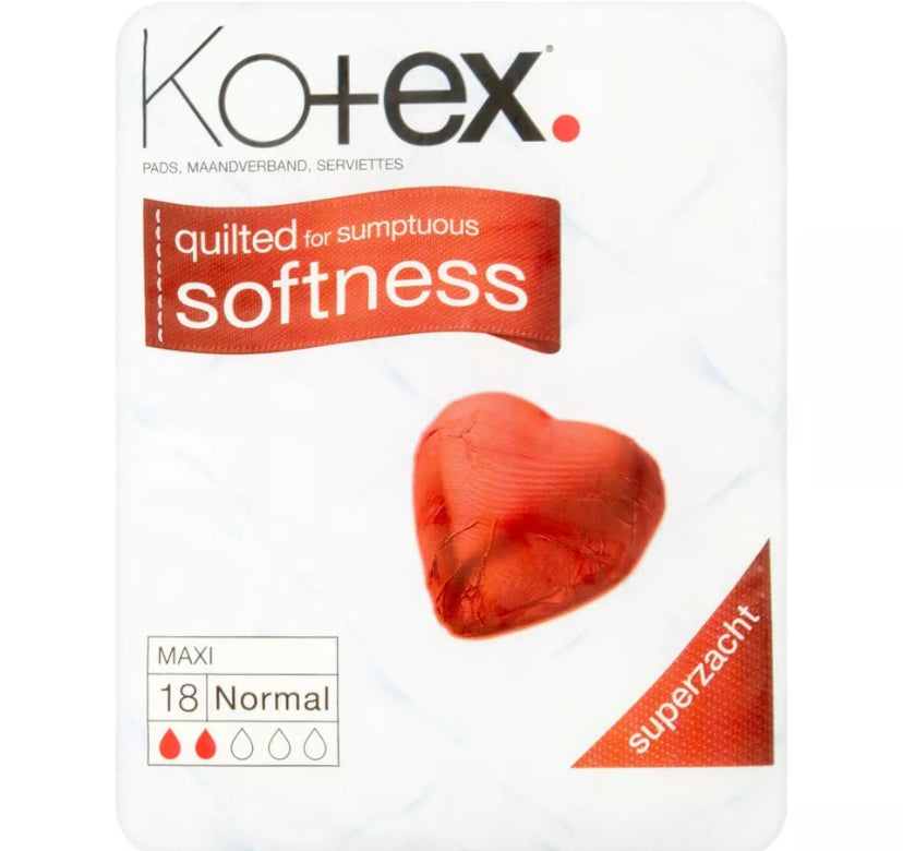 Kotex Maxi Serviettes Normales Lot de 18 Serviettes