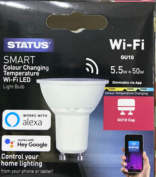 AMPOULE LED CONNECTÉE RVB ET BLANCS STATUS À CHANGEMENT DE COULEUR ET TEMPÉRATURE