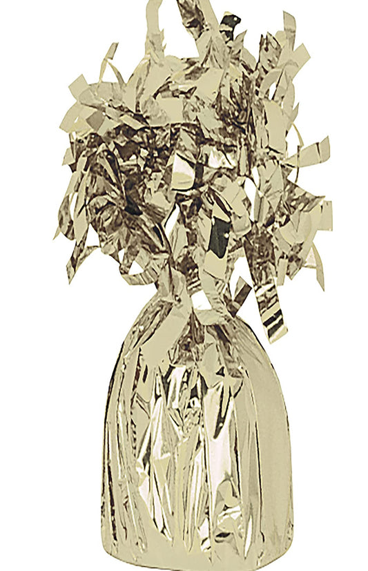 Unique party foil balloon weight - gold