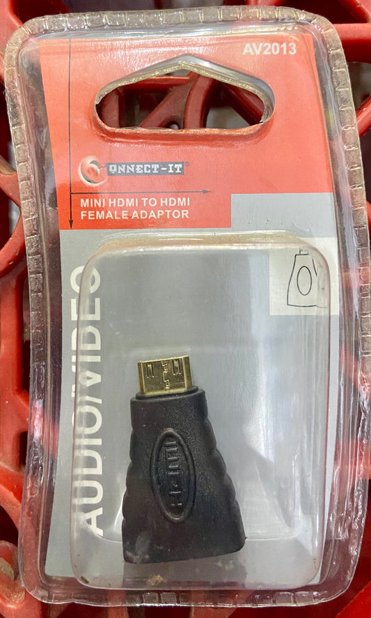 ADAPTATEUR MINI HDMI VERS HDMI FEMELLE
