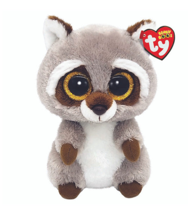 TY BEANIE BABIES OAKIE RACCOON SOFT TOY