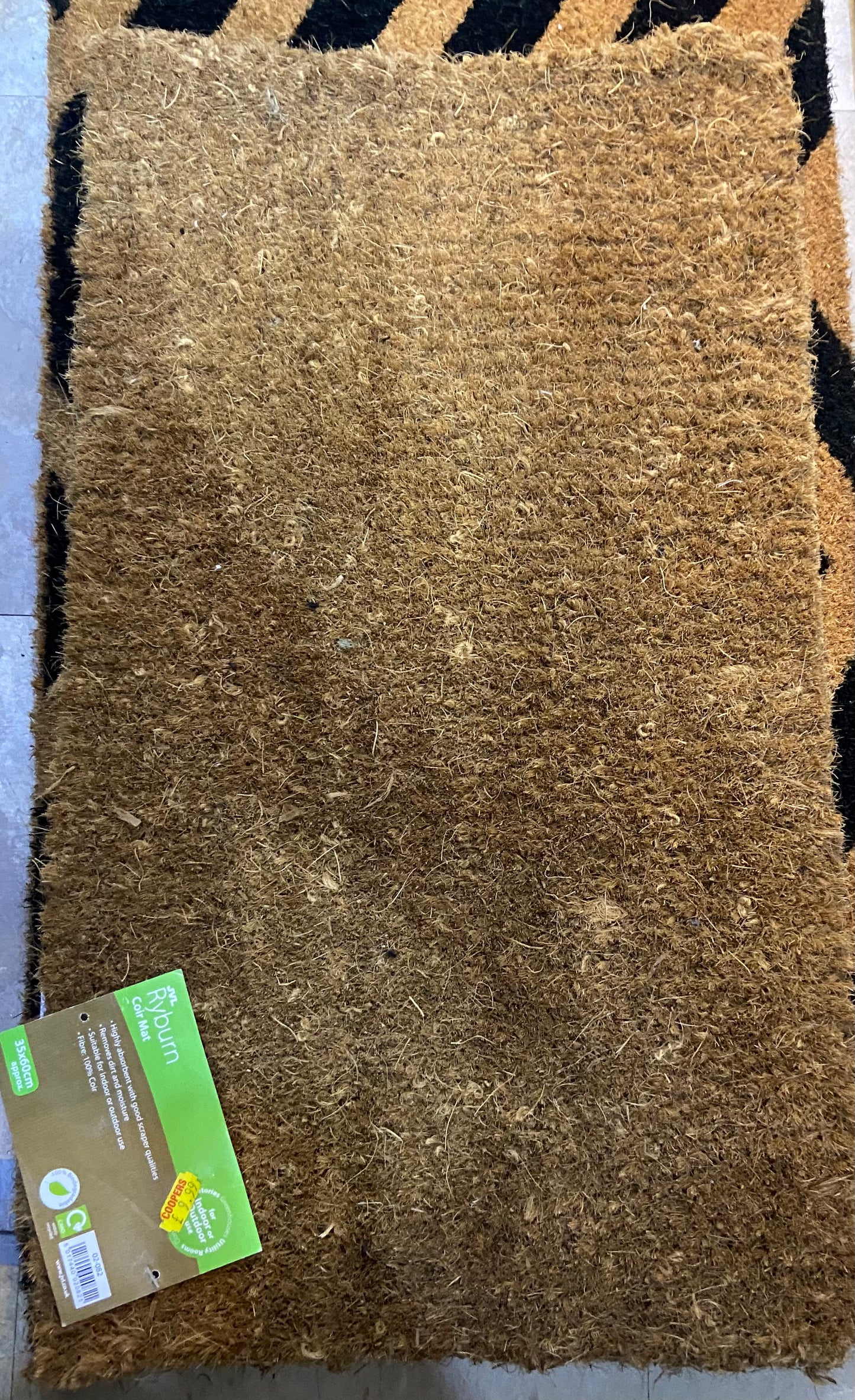PAILLASSON JVL EN FIBRE DE COCO 35x60cm