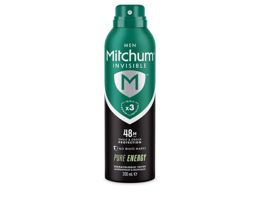 Mitchum Invisible Hommes Protection 48h Déodorant et Anti-transpirant Aérosol 200 ml