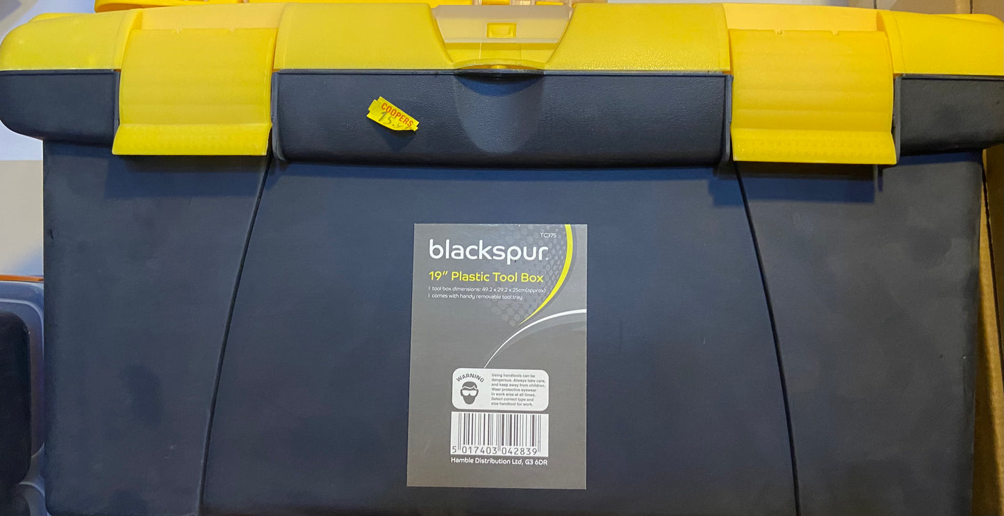 COFFRE À OUTILS EN PLASTIQUE BLACKSPUR 19"