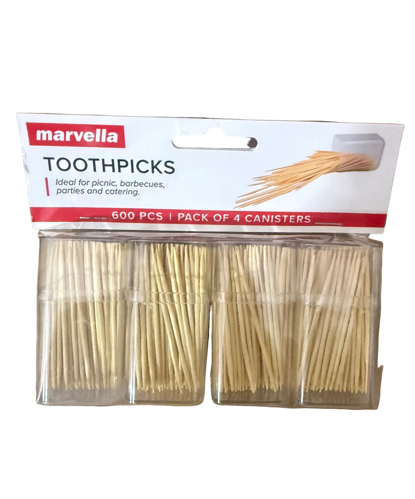 MARVELLA TOOTHPICKS 600pcs  pack of 4