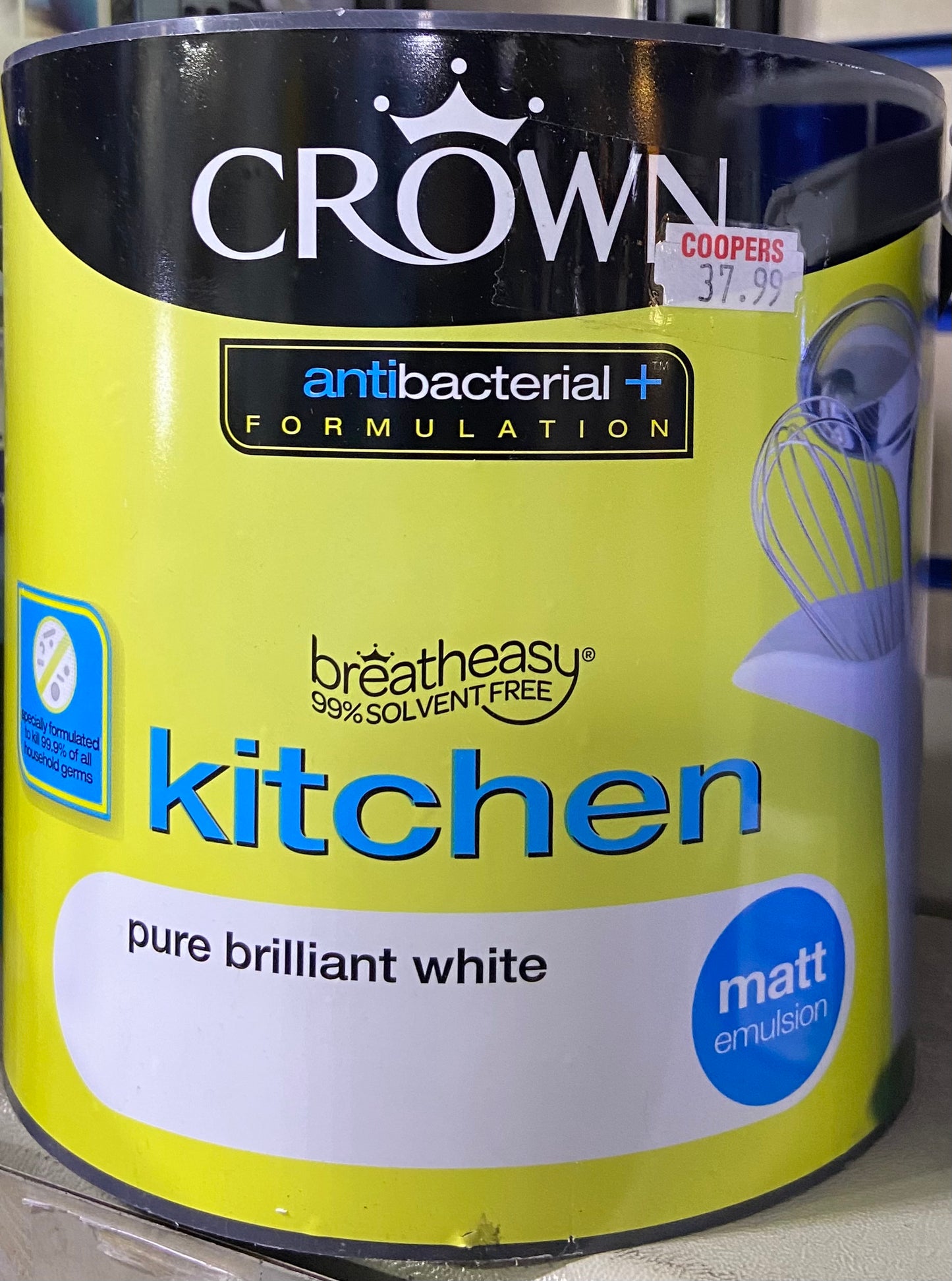CROWN KITCHEN PURE BRILLIANT WHITE