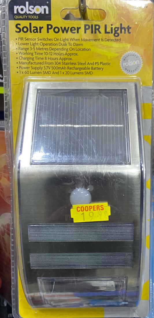 Lampe PIR solaire ROLSON