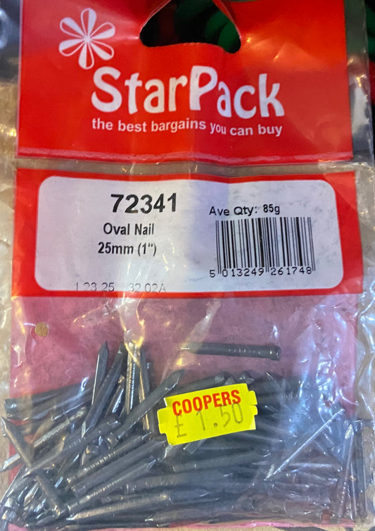 STARPACK OVAL NAIL 25MM