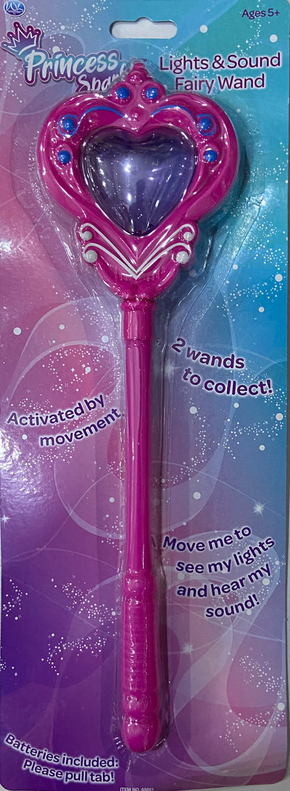 PRINCESS SPARKLE LIGHT & SOUND FAIRY WAND age 5+