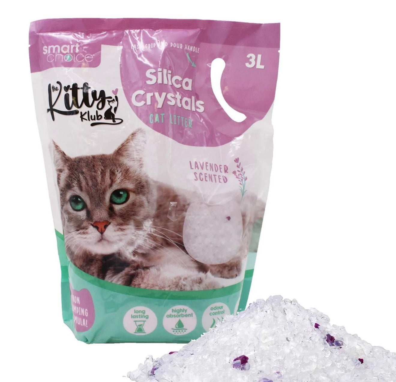 SMART CHOICE SILICA CRYSTALS CAT LITTER LAVENDER SCENTED 3L