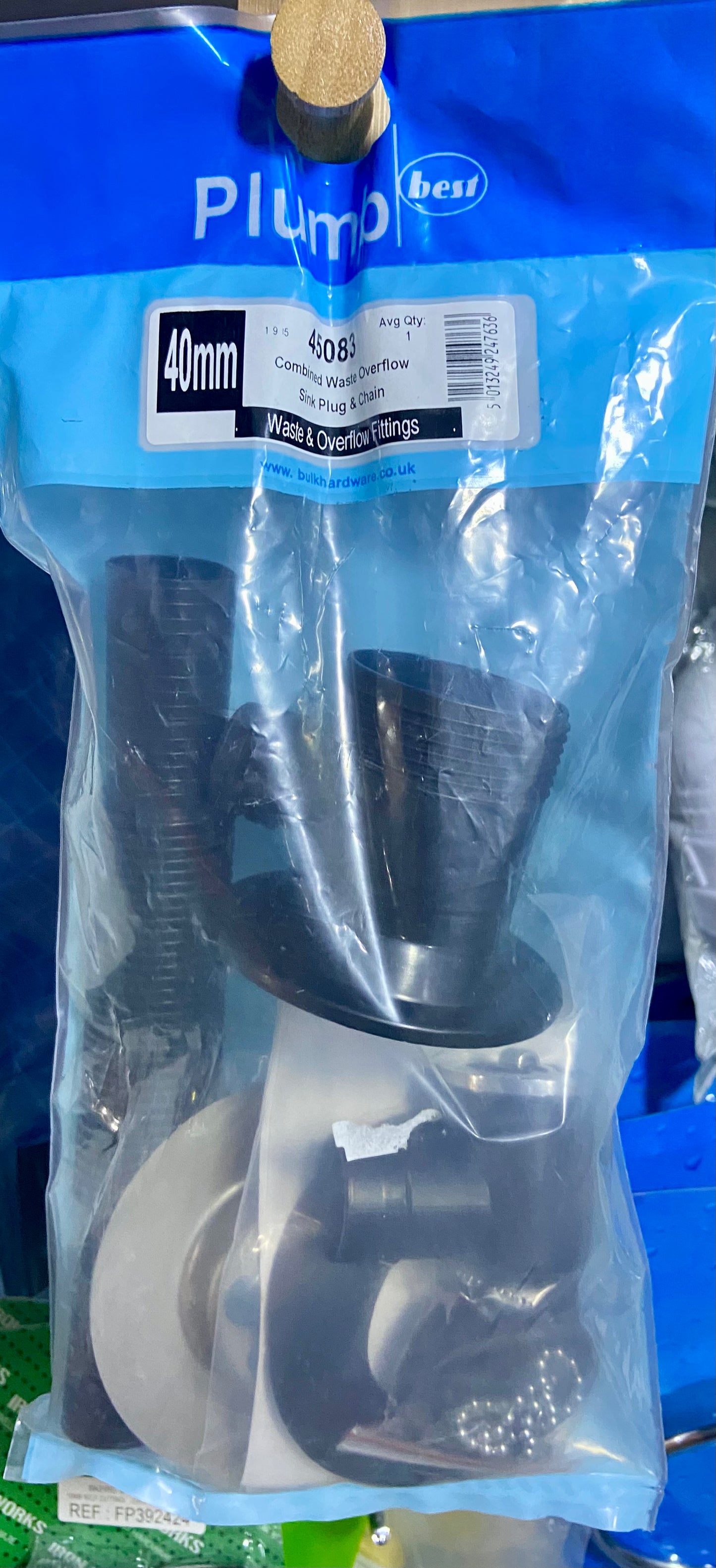 PLUMB WASTE & OVERFLOW FITTINGS 40mm