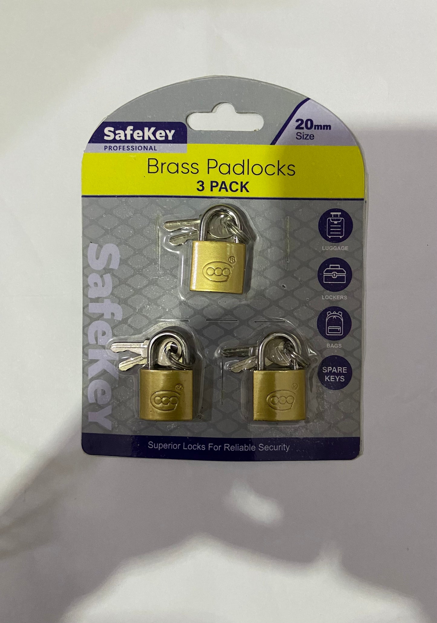 BRASS PADLOCKS 3pack