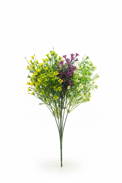 ARTIFICIAL FLOWER CALTHA BUSH 4 ASSORTED COLOURS
