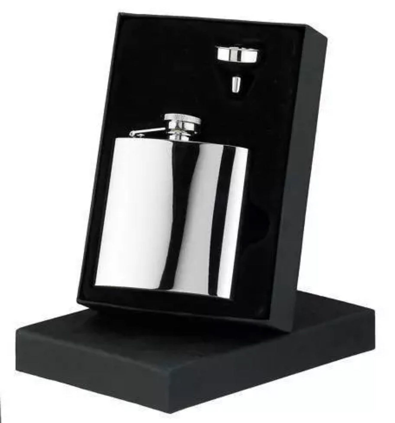 APOLLO HIP FLASK 6oz FUNNEL SS