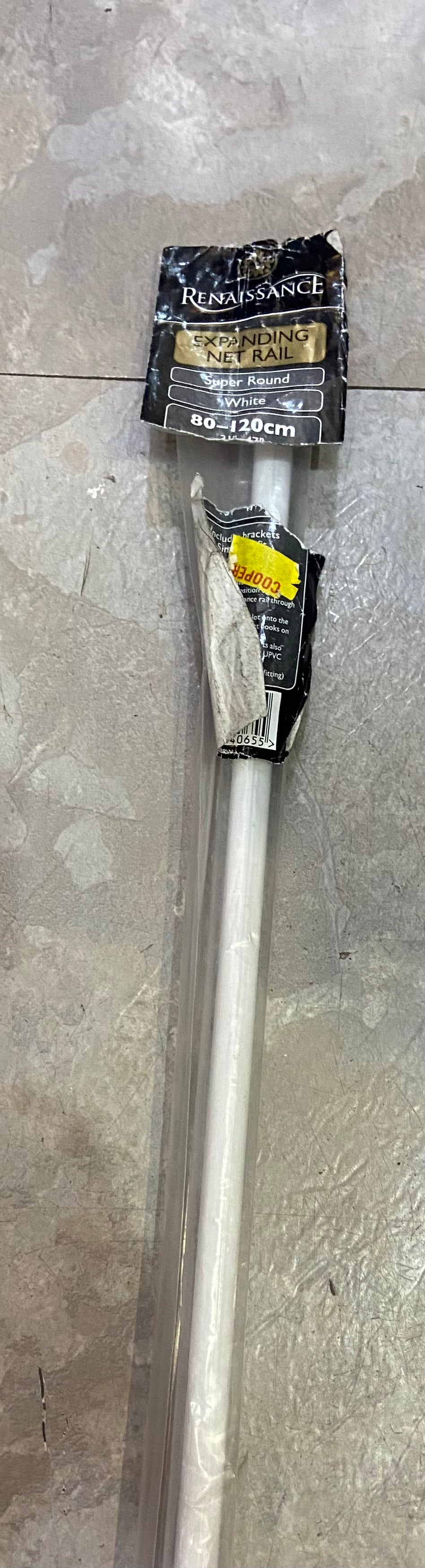 EXPANDING NET RAIL SUPER ROUND WHITE 80-120cm