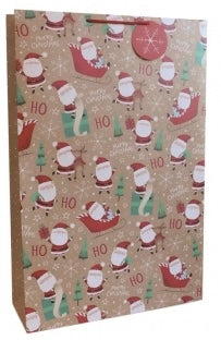 SAC CADEAU NOËL PÈRE NOËL/MOTIF PÈRE NOËL SUPER GÉANT