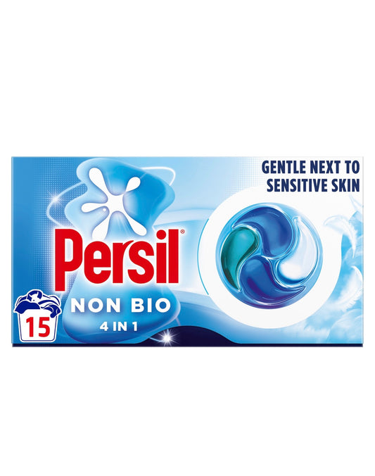 PERSIL NON BIO 4 in 1 LAUNDRY WASHING DETERGENT CAPSULES 15W 204g