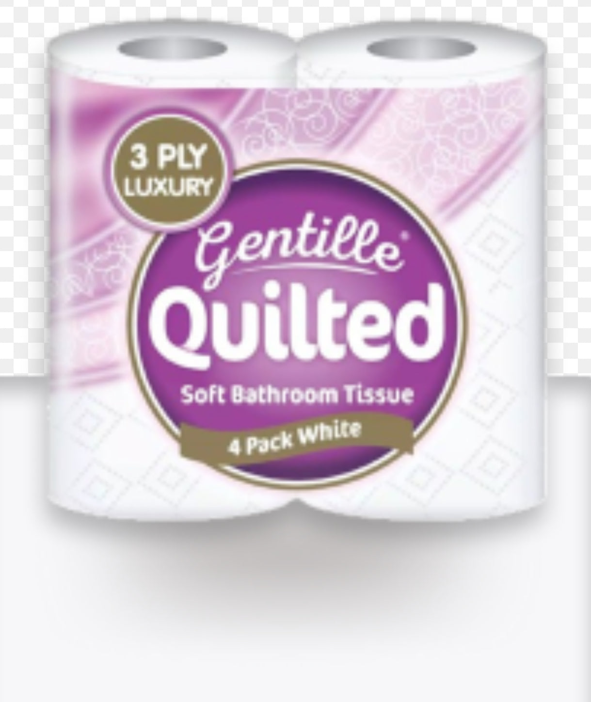 3ply luxury GENTILLE QUILTED SOFT BATHROOM TISSUE 4pack