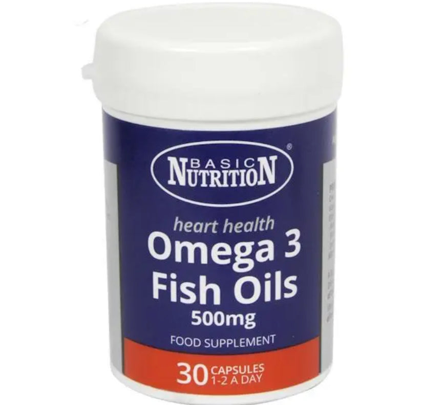 Nutrition de base Huile de poisson Oméga 3 500 mg 30 gélules