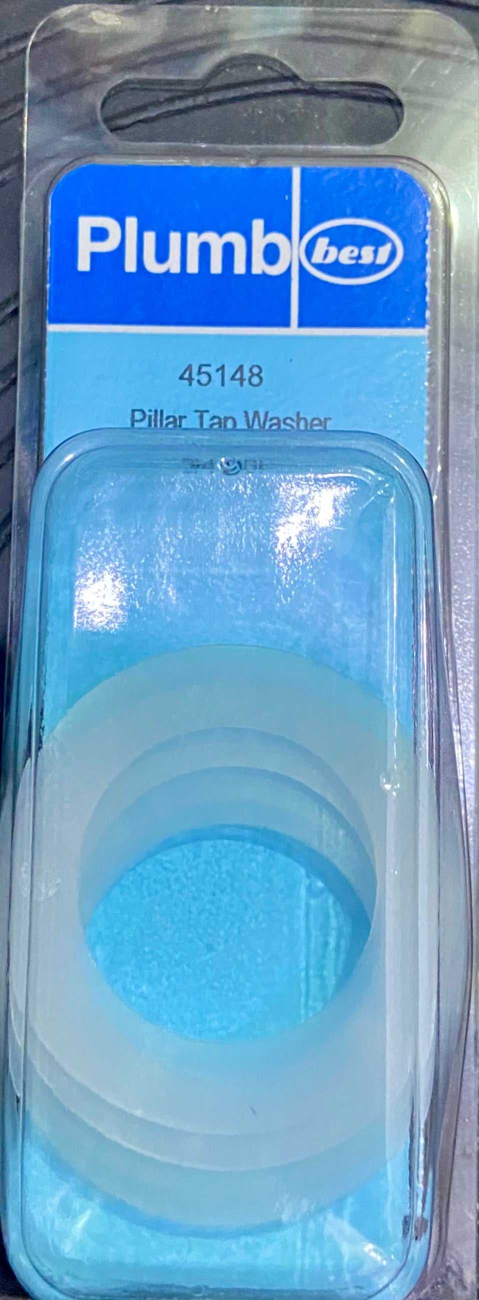 Pillar Tap Washers, Clear, Flat, Nylon For 3/4" BSP
