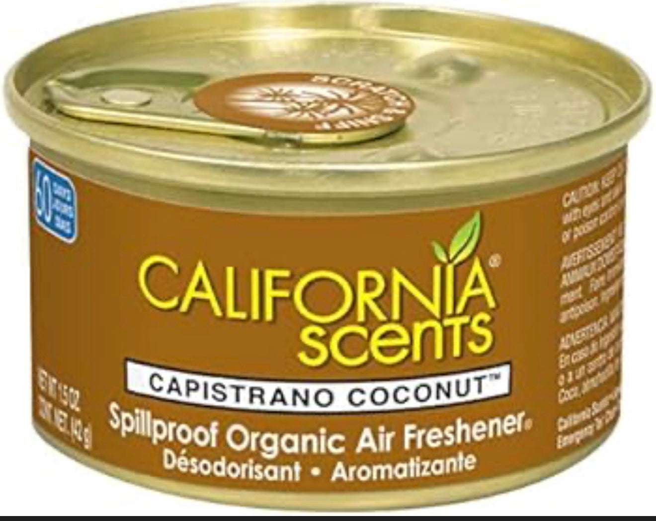 CALIFORNIA SCENTS CAPISTRANO  COCONUT 42g AIR FRESHENER