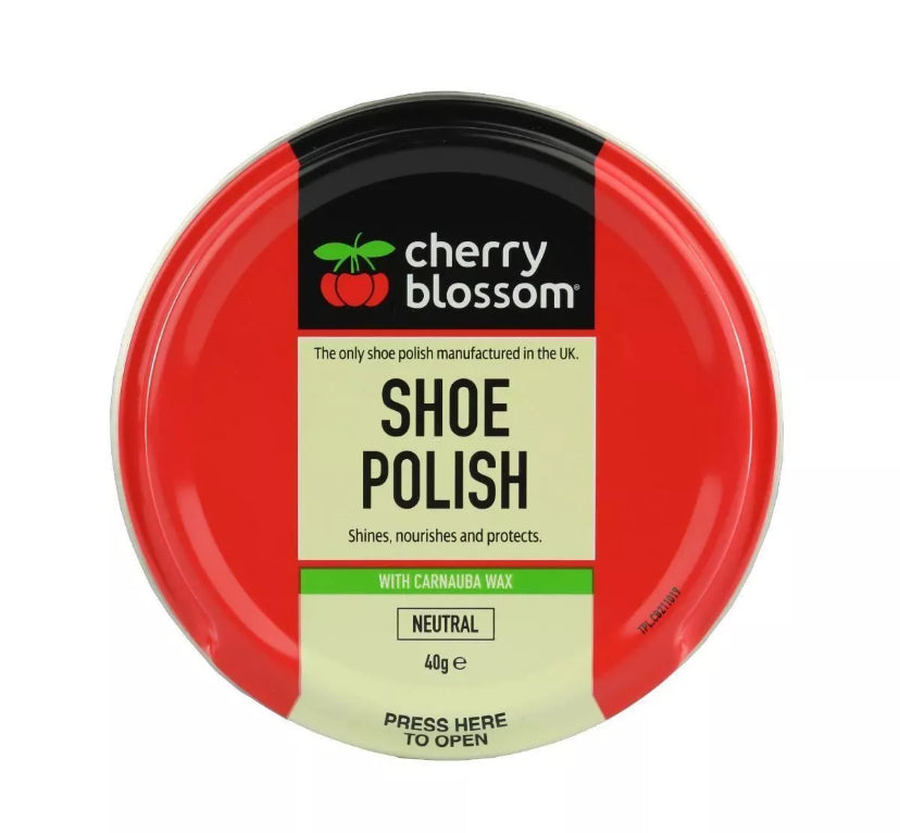 Cherry Blossom Traditional Shoe Polish Paste - Smooth Leather NEUTRAL 40g