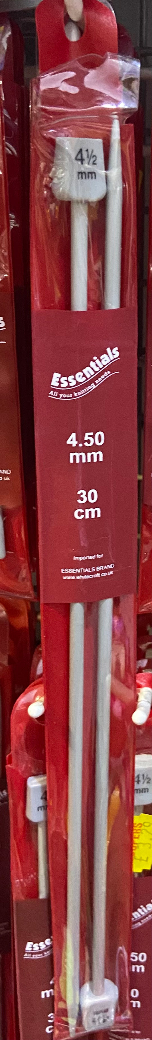 ESSENTIALS ALL YOUR KNITTING NEEDS 4.50mm 30cm